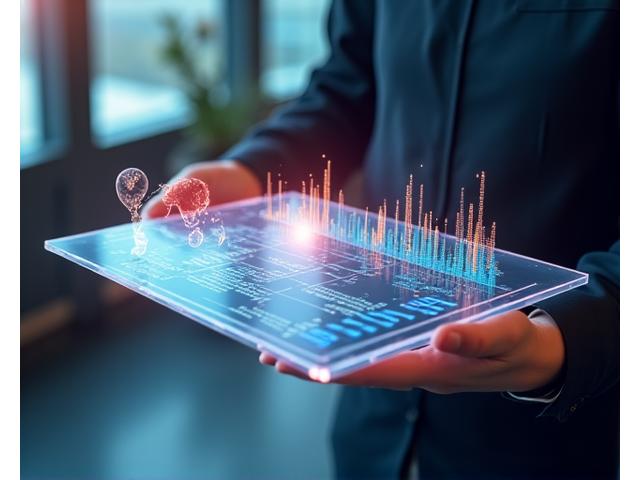 Dashboard displaying predictive analytics graphs, showing trends in hiring and retention data
